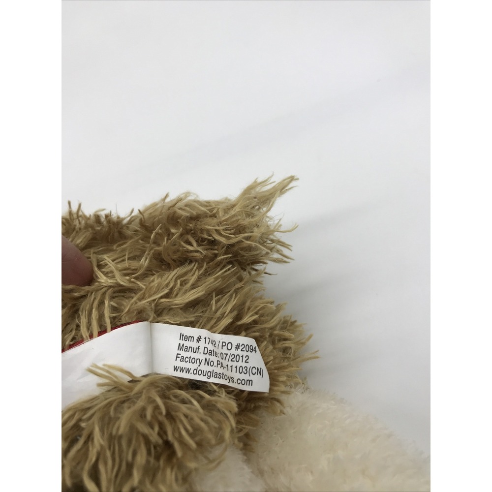 Douglas Cuddle Toys Llama Plush Stuffed Animal Tan Cream Shaggy 1742 11 inch - Picture 5 of 6